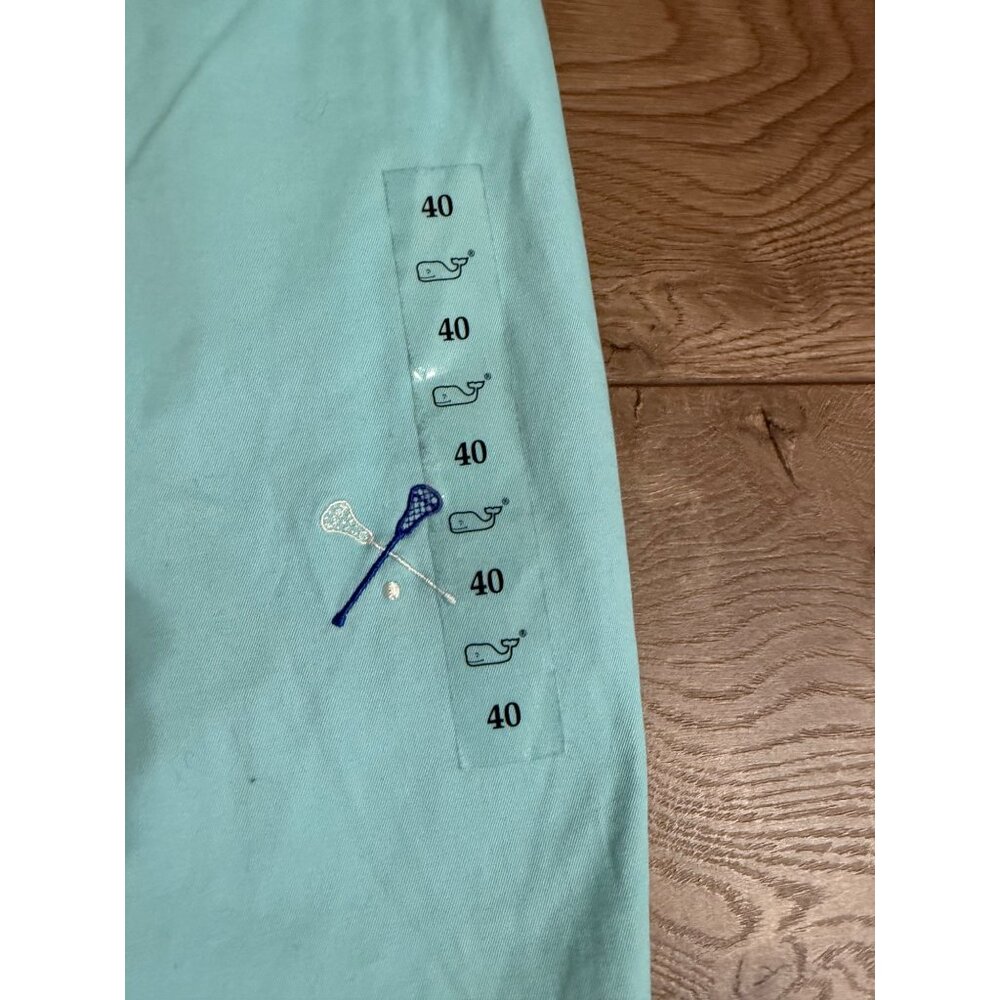 Vineyard Vines 7" Lacrosse Embroidered Breaker Shorts in Pool Side 40 - Picture 4 of 12